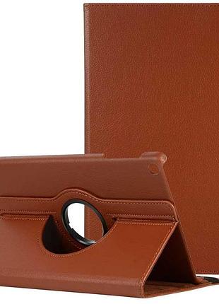 Чехол книжка поворотная 360 для планшета samsung galaxy tab s6 lite 10.4 sm-p610-p615-p613-p619-p620-p625 коричневый
