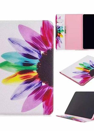 Чехол книжка lux для планшета samsung galaxy tab a9 8.7' sm-x110 sm-x115 sm-x117 радуга