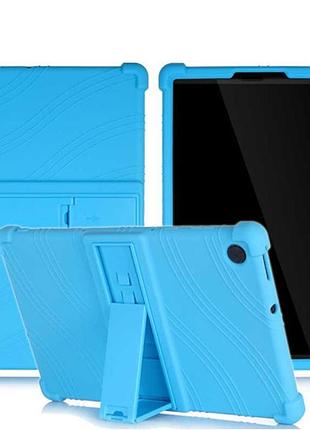 Противоударный силиконовый чехол для планшета samsung galaxy tab a9 8.7' sm-x110 sm-x115 sm-x117 голубой