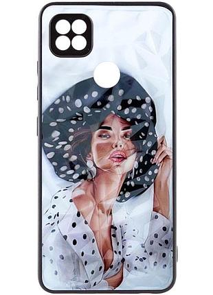 Tpu+pc чохол prisma ladies для xiaomi redmi 9c girl in a hat