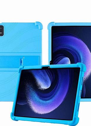 Противоударный силиконовый чехол для планшета xiaomi pad 6, pad 6 pro голубой