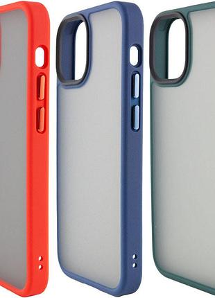 Tpu+pc чехол metal buttons для apple iphone 12 pro max (6.7")