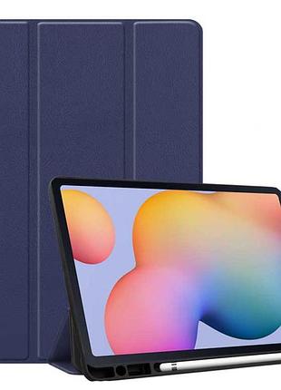 Чехол книжка gum stylus для планшета samsung galaxy tab s6 lite 10.4 sm-p610-p615-p613-p619-p620-p625 dark blue