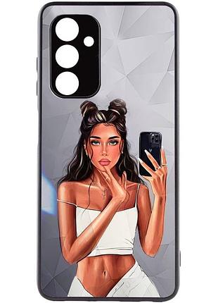 Tpu+pc чохол prisma ladies для samsung galaxy a14 5g black in white, tpu+pc
