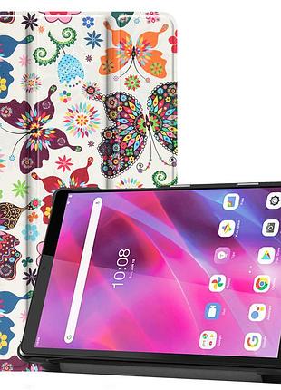 Чехол книжка для планшета samsung galaxy tab a7 lite 8.7 2021 sm-t220 и sm-t225 бабочки