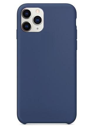 Чохол silicone case without logo (a) для apple iphone 11 pro (5.8) синій / blue cobalt