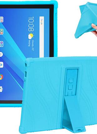 Силиконовый чехол для планшета lenovo tab 4 10 tb-x304l,x304f,x304m голубой