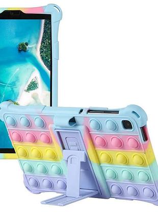 Силиконовый чехол pop it purple для планшета samsung galaxy tab a7 lite 8.7 2021 sm-t220 и sm-t225 блакитна веселка