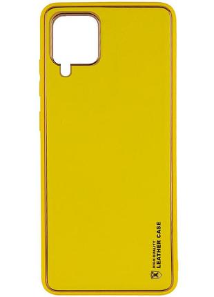 Шкіряний чохол xshield для samsung galaxy m53 5g жовтий / yellow