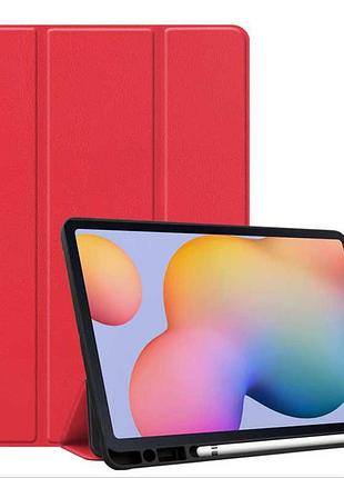 Чехол книжка gum stylus для планшета samsung galaxy tab s6 lite 10.4 sm-p610-p615-p613-p619-p620-p625 red