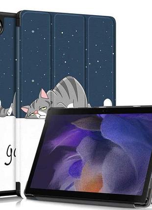 Чехол книжка gum stylus для планшета samsung galaxy tab a9 plus sm-x210 sm-x216b спящий кот