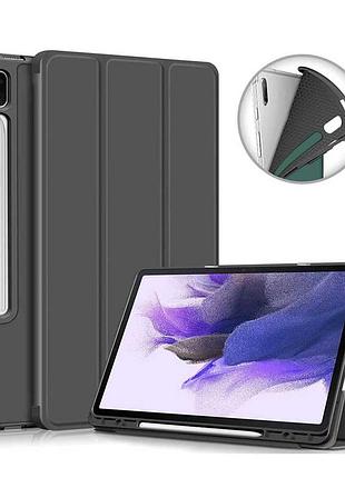 Чехол книжка gum stylus для планшета samsung galaxy tab s8 s9 s10 ultra 14.6 серый / grey
