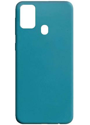 Силіконовий чохол candy для samsung galaxy m30s / m21 синій / powder blue