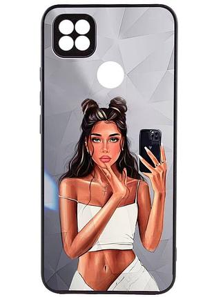 Tpu+pc чохол prisma ladies для xiaomi redmi 9c black in white, tpu+pc
