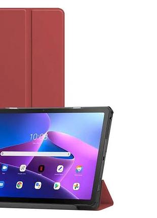 Чехол книжка для планшета samsung galaxy tab a7 lite 8.7 2021 sm-t220 и sm-t225 винный