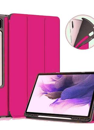 Чехол книжка gum stylus для планшета samsung galaxy tab s8 s9 s10 ultra 14.6 rose red