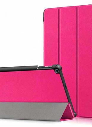 Чехол книжка для планшета samsung galaxy tab a 10.1 (2019) sm-t510 и sm-t515 кожа pu, rose red