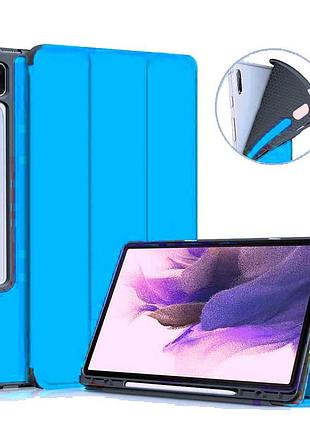 Чехол книжка gum stylus для планшета samsung galaxy tab s8 s9 s10 ultra 14.6 sky blue