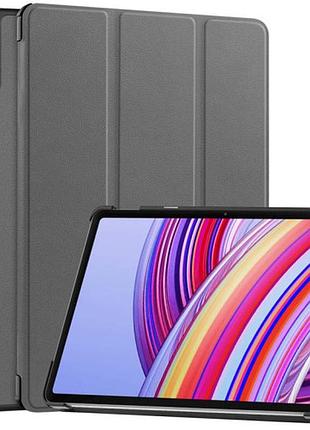 Чехол книжка для планшета xiaomi poco pad m1 серый