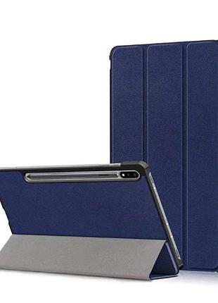 Чехол книжка для планшета samsung galaxy tab s7 plus / s7 fe 12.4 2020 sm-t975 sm-t970 t730 t735 синий