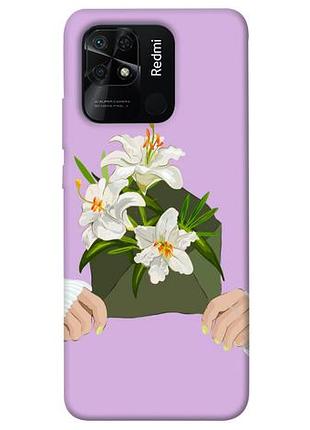 Чехол для телефона xiaomi redmi 10c flower print 3