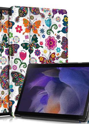 Чехол книжка для планшета samsung galaxy tab a11 plus 11' sm-x230 x233 x236 бабочки