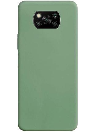 Силиконовый чехол candy для xiaomi poco x3 nfc / poco x3 pro фісташковий