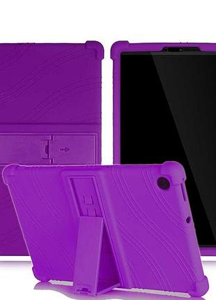 Противоударный силиконовый чехол для планшета samsung galaxy tab a9 8.7' sm-x110 sm-x115 sm-x117 фиолетовый / purple