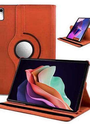 Чехол книжка поворотный 360 для планшета lenovo tab p11 2nd gen tb-350 fu, tb-350 xu коричневый