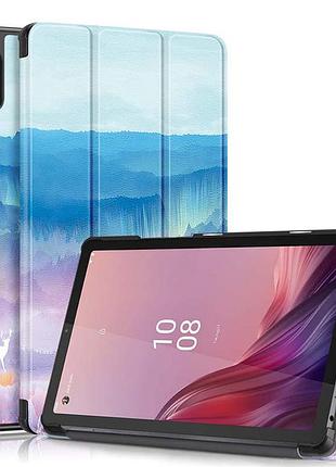 Чехол книжка для планшета lenovo tab m9/k9 tb-310 fu 2023 цунами