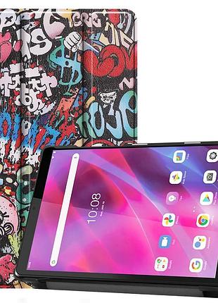 Чехол книжка для планшета lenovo tab m8 3rd gen tb-8506 tb-8507 8.0'' графіті