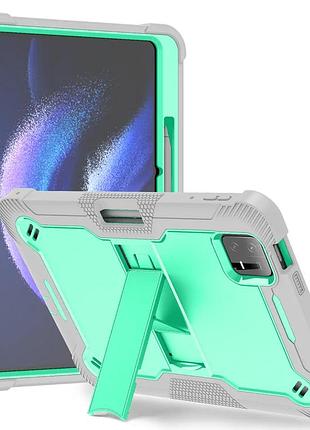 Чехол противоударный shockprof capsule для планшета xiaomi pad 6, pad 6 pro бирюзовый