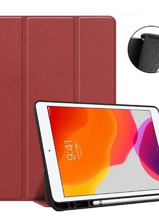 Чехол книжка gum stylus для планшета ipad 9.7 2017 2018/air 1, air 2 cherry