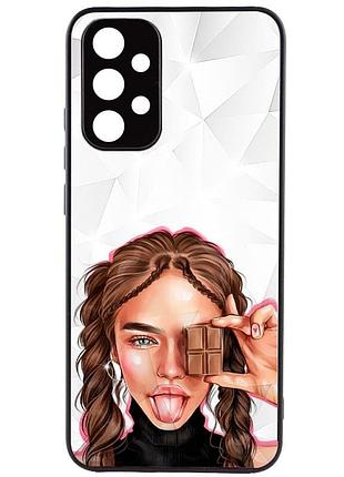 Tpu+pc чехол prisma ladies для samsung galaxy a32 4g chocolate, tpu+pc