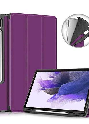 Чехол книжка gum stylus для планшета samsung galaxy tab s8 s9 s10 ultra 14.6 фиолетовый / purple