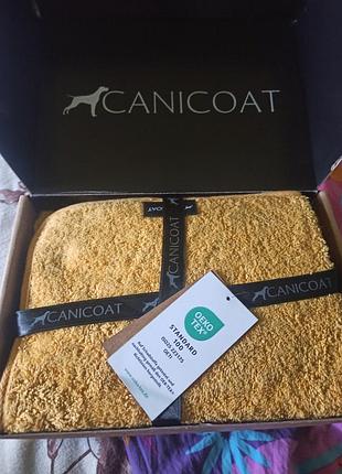 Халат для собак canicoat з махрової тканини для купання та прогулянок у дощ м'який поглинаючи вологу