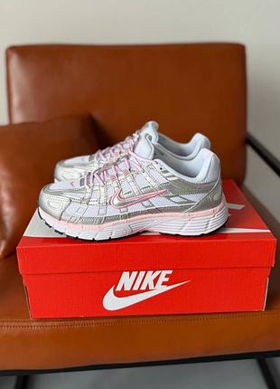 Кроссовки nike p-6000 white elemental pink