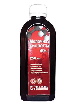 Молочна кислота 40%, 250 мл