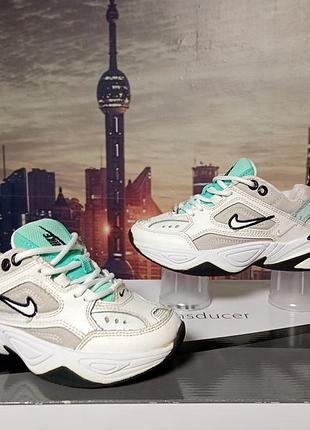 Детские кроссовки nike m2k tekno "pistachio frost" (touch/kids)
размер 30, длина стельки 18.5 см, натуральная кожа, оригинал