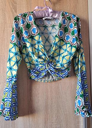 Женская летняя блуза топ zara