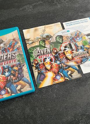 Диск marvel the avengers battle for earth (nintendo wii u)