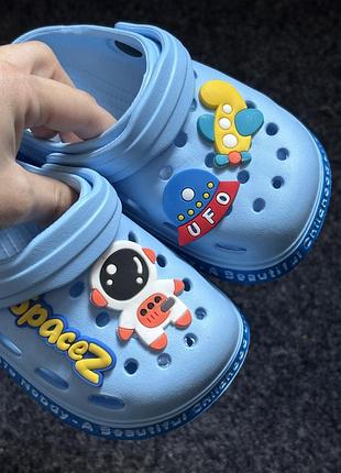 Сабо (крокси) для хлопчика блакитного кольору