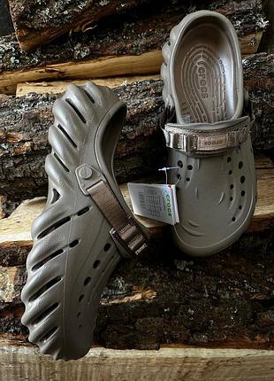Мужские кроксы сабо crocs echo clog khaki мужские кроксы сабо crocs echo clog khaki