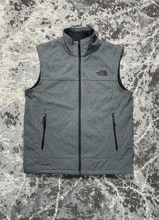 Чоловічій сірий жилетка the north face windwall оригінал в ідеальному стані норт фейс розмір с/м
