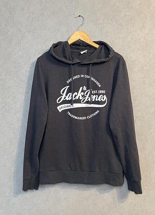 Jack&jones серое худи 5