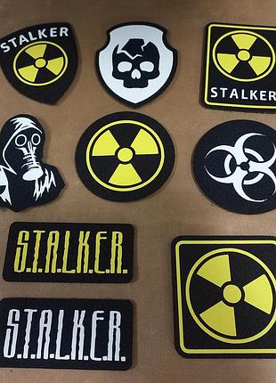Коллекционные световые шевроны стлкер, патчи на липучке stalker
