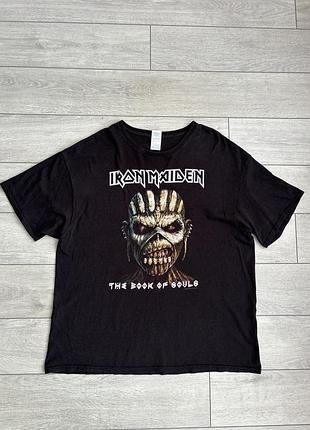 Футболка мерч iron maiden the book of souls merch merchandise xxl 2xl ххл 2хл размио оригинал
