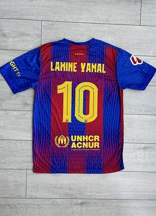 Футбольная футболка джерси ламин эмал барселона найк lamine yamal barcelona nike football soccer jersey m размер
