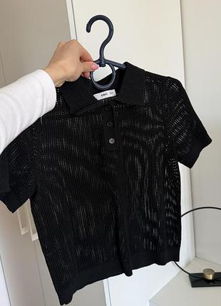 Футболка чорна від mango xs