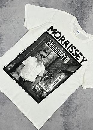 Morissey the smiths чоловіча футболка мерч моріссей біла розмір l